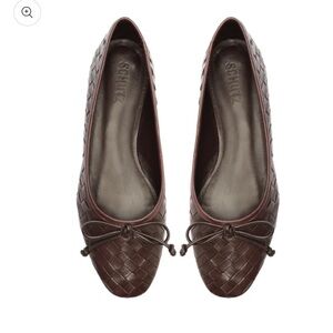 Arissa Woven Leather Flat